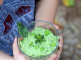 Tartinade de petits pois et basilic