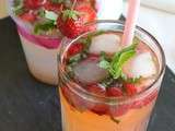 Virgin Mojito à la fraise  {sans alcool} – #Vegan