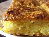 Gâteau de pommes de terre/oignons au raz-el-hanout