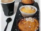 Muffins chocolat blanc & noix de coco (au lait Ribot)