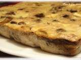 Quiche sans pâte au thon, champignons & vache qui rit