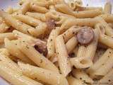 Penne aux Champignons et Herbes, version fin de mois difficiles