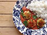 Curry végétarien et boulettes aux légumes et paneer