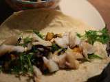 Fajitas de cabillaud et butternut