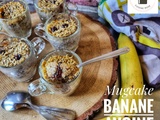 Mug cake banane et avoine (au micro-ondes)