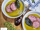 Soupe de pois cassés à la saucisse de Morteau (au Companion)