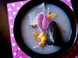 Bouillon aux 2 radis et aux moules