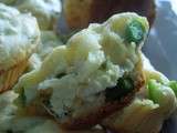 Muffins salés raie -asperge - menthe