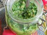 Pesto de fanes de radis