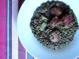 Saucisse-lentilles au fenouil