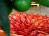 Tarte aux fraises du jardin