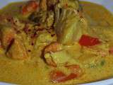 Saumon et Cabillaud au curcuma et curry