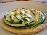 Tarte Fine Courgette, Chèvre & un peu de Miel