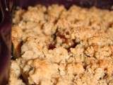 Crumble poire caramel