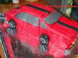 Gâteau voiture de courses pour mon grand de 9ans