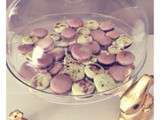 Macarons menthe/chocolat et ganache chocolat