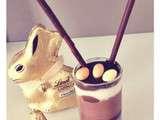 Verrine aux 3 chocolats et son coulis chocolat