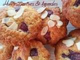 Mufins Cerises-Amandes