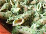 Pâtes crémeuses au pesto