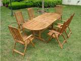 Salon De Jardin En Bois Cdiscount