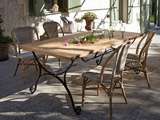 Table De Jardin Bois Et Fer forge