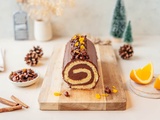 Bûche de Noël chocolat-orange