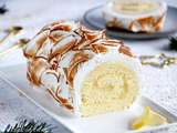 Bûche de Noël façon tarte au citron meringuée