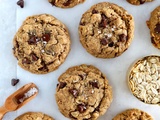 Cookies au beurre de cacahuète, avoine et chocolat