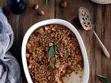 Crumble de chou-fleur et panais aux noisettes