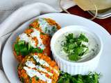 Galettes de lentilles corail et sauce tahini aux herbes (vegan, sans gluten)