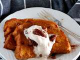 Pain perdu à la citrouille et chantilly aux épices chai (vegan)