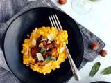 Risotto à la courge et aux chanterelles