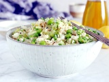 Riz de chou-fleur aux petits pois