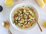 Salade d’orzo, courgettes et maïs