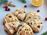 Scones vegan orange et cranberries