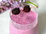 Smoothie aux mûres et graines de chia