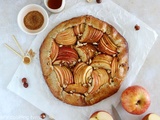 Tarte rustique aux pommes et aux noisettes