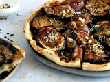 Tarte tatin aux aubergines au miso