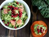 Toasts de patates douces et guacamole au chou kale (vegan, sans gluten)