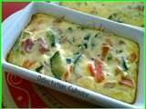 Quiches aux légumes et au jambon