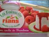 Test Faisselle Rian et coulis de framboise