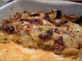 Gratin de courgette pomme de terre & chorizo