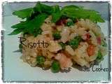 Risotto lardons céleri branche et petits pois au Cookéo