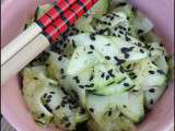 Salade de courgettes & huile infusée au curry 🔝