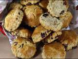 Scones aux Canneberge {et aux notes de cacahuète}