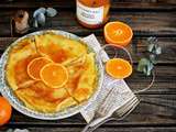 Crêpes à la clémentine façon Suzette (sans alcool)