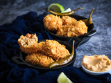 Croquettes de rouget barbet au chorizo & piment vert (+ mayonnaise au piment)