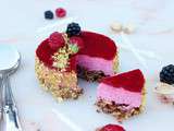 Entremets rose des sables & fruits rouges