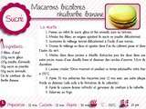 Macarons bicolores rhubarbe banane