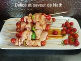 Brochettes de pouletmariné